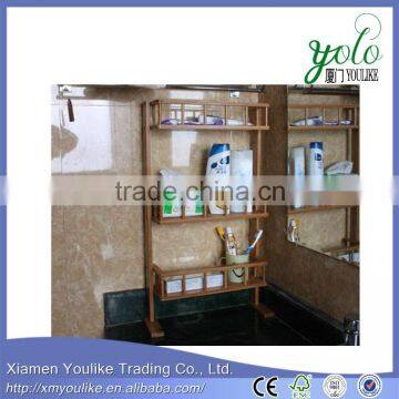 New design bathroom Bamboo shelf for home from China