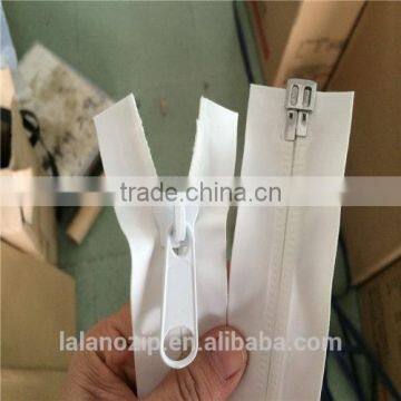 2015 New Top Quality 10# Big Size 4m Long Nylon Water Resistant Zipper in White for Wholesale photo-4