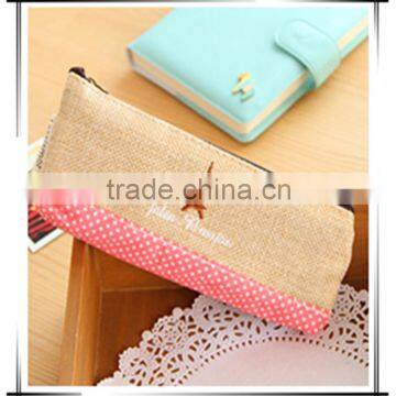 Assorted Color Cute Handmade Cotton Pencil Case For Girls