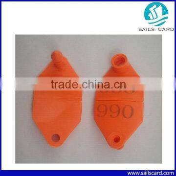 New type 35*35mm animal ear tag for pigs