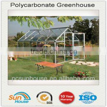 Factory selling Polycarbonate cold frame,aluminum mini greenhouse, garden greenhouse