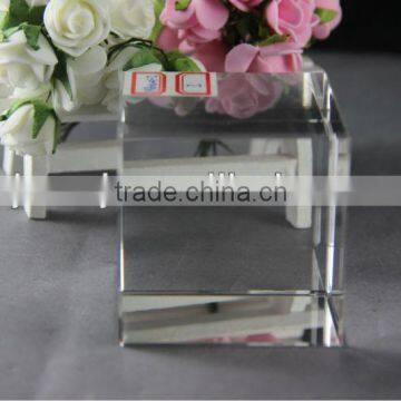 Wholesale High Quality blank Crystal cube for Decoration