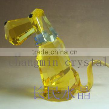 Small Couchant Crystal Dog For Children`s Day Gifts