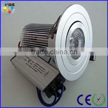 non waterproof dimmable cob round led ceiling light