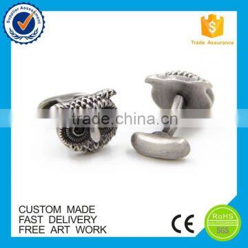 Promotional Metal Gold New Design 3D Owls Fashionable Suit Shirt Cufflinks photo-4