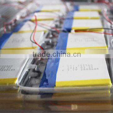 from factory 653048 lithium polymer battery 3.7v 950mah