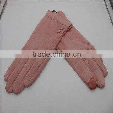 2016 New Fashion Faux Suede Hand Gloves