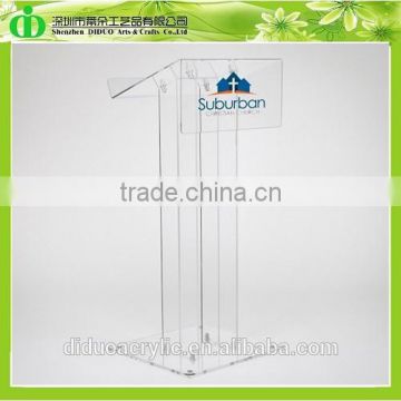 DDL-0066 Trade Assurance Alibaba China Supplier Wholesale Clear Folding Acrylic Lectern