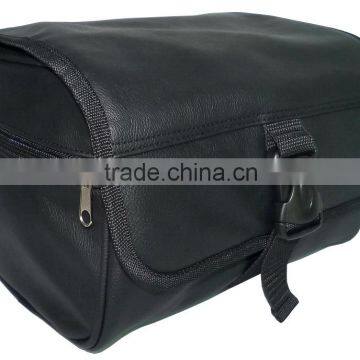 2016 Latest America Style PU Leather Polyester Fashional Travel Wash Bag Toiletry Bag for Unisex photo-3