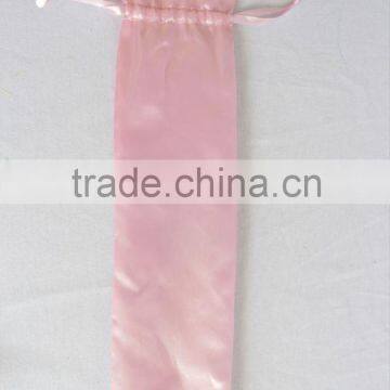Wholesale Custom Printed Hair Extension Packaging Drawstring Satin Bag