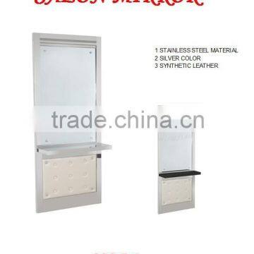 beauty salon stainless steel frame mirrors station M821