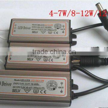 waterproof IP67 constant current 3 to 5W led driver