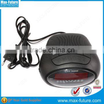 Built-in speaker 0.6 inch LED display mini clock radio,FM/AM clock radio