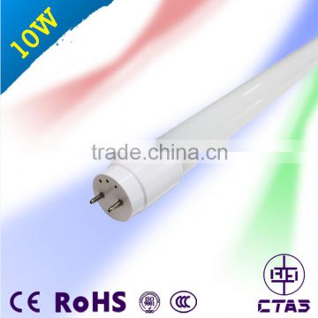 Jiangmen factory wholesale price glass and PC 10W 600mm PF>0.9 CRI>80 t8 led glass tube