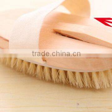 Cheap Custom Logo Wooden Bristle Bath Body Brush photo-4
