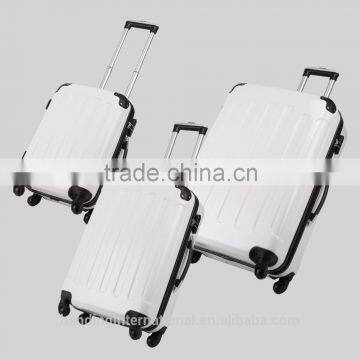 New 3PCS Silver Carry On Luggage Set Trolley Suitcase Travel Bag Spinner ABS PC photo-3