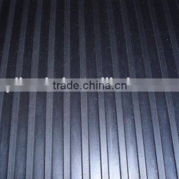 Anti-slip Fine Ribbed/corrugated/stripe Pattern Surface Rubber Sheets/mats/rolls/flooring photo-3