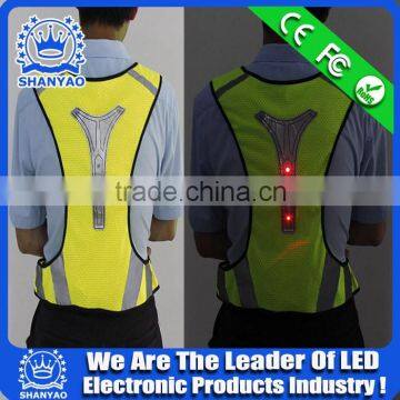 2016 Hot Selling LED Safety String Waistcoat For Road Safety At Night