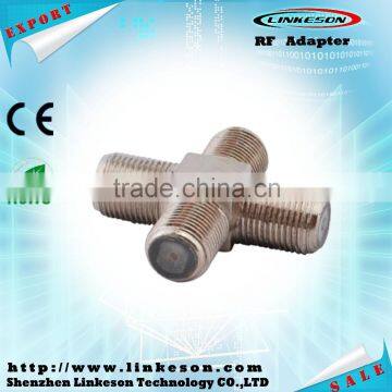 4 Way Brass Female to Feamle to female to female F connector