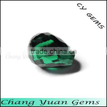 Beautiful green cz briolette cut tear drop