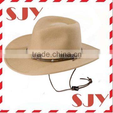 Mens 100%Wool Crushable Wool Felt Cowboy Hat