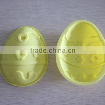 100% food grade Easter egg shaped silicone cake mould