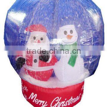 Inflatable Snowball with Snta Claus