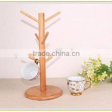 HJ-0003 Bamboo Kitchen Usage Display Hanging Rack for Hanging