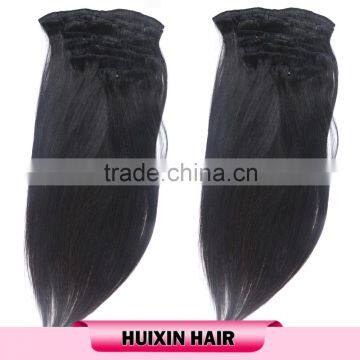 Silky Straight Wave Bohemian Remy Clip In Human Hair Extensions For Wholesales photo-2