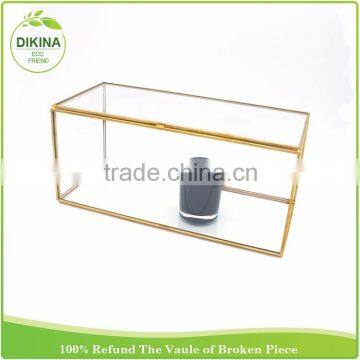 Wholesale Geometric Wedding Copper Centerpiece ~ Holders Votives 8 Inches Religious & Frosted Glass Candle Jar With/ Without Lid photo-3