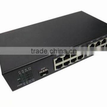 ethernet switch with 1*100Base-FX Ethernet 1*9 optical module and 24* 10/100Base-TX RJ45 Ethernet port