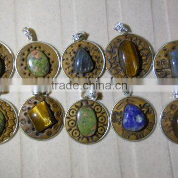 GEMSTONE FEMO PENDANTS