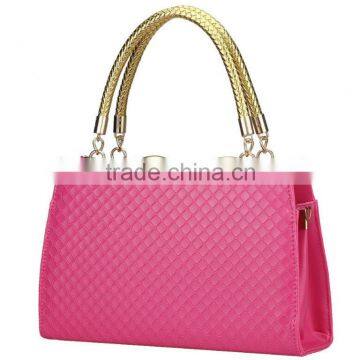 New fashion women PU handbag hard leather handbag