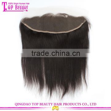 Hot sale free part virgin brazilian unprocessed human hair lace frontal 13x4 natural straight with baby hair