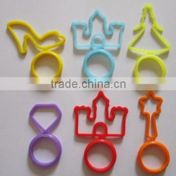 Professional debossed silicone rubber finger ring