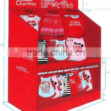 cardboard paper peg shelf, corrugated cardboard paper peg shelf, paper peg shelf