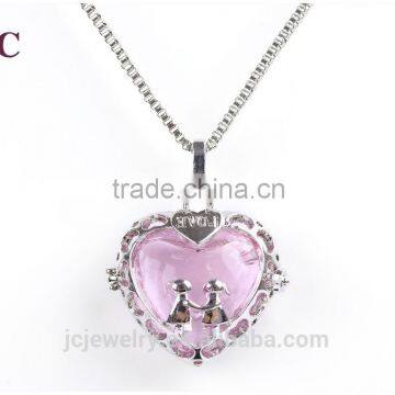 Wholesale Aromatherapy Glass Essential Oil Pendant Diffuser Cage Locket Pendant Necklace