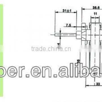ac refrigerator freezer fan motor shaded pole motor