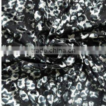 Burn-out & printing Korea velvet for garmants fabric