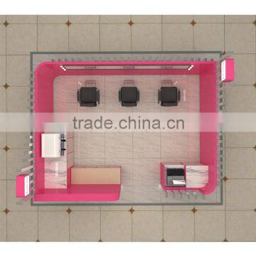 Customized Luxury Eyelash Bar Wink Eyebrow Kiosk Design photo-5