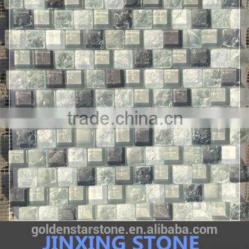 mosaic new designs broken glass mosaic tile (crystal glass)