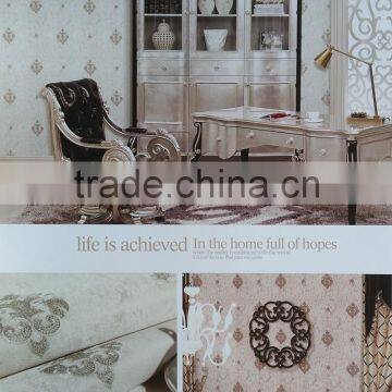 New Invention Seamless Wallcovering 2.8m Width Fabric Back Wallpaper ZHM-6209 photo-2