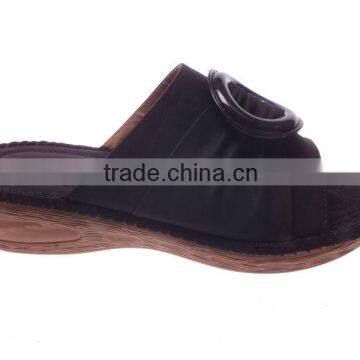 2014 trendy design hand threading thick sole slipper