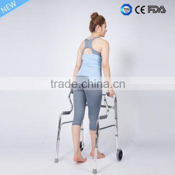 elderly walking aid support height adjustable rollator walker with wheels in frond