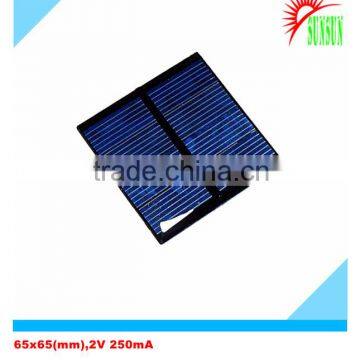 PET laminated 65x65 2V 250mA solar panel