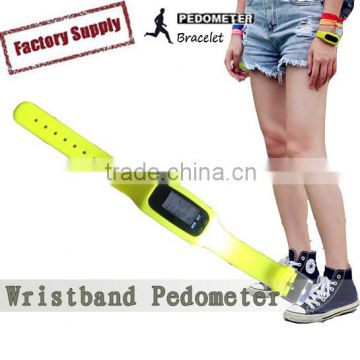 New style silicone kids pedometer watch