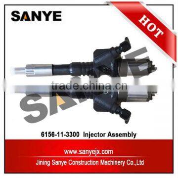 Shantui Bulldozer Engine Fuel Injector Parts 6156-11-3300 Nozzle Assembly D65 D85 SA6D125E