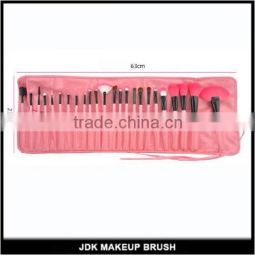 24 pcs cosmetic brush kit professional brush set pink makeup brushes pink pu bag