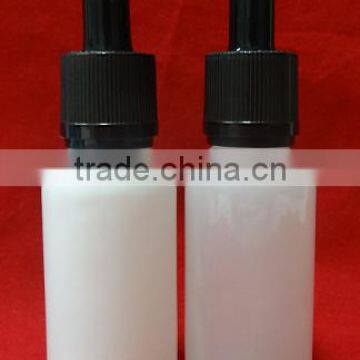 wholesale 30ml glossy white glass dropper bottle