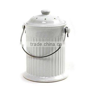 Ceramic Kitchen Compost Pail